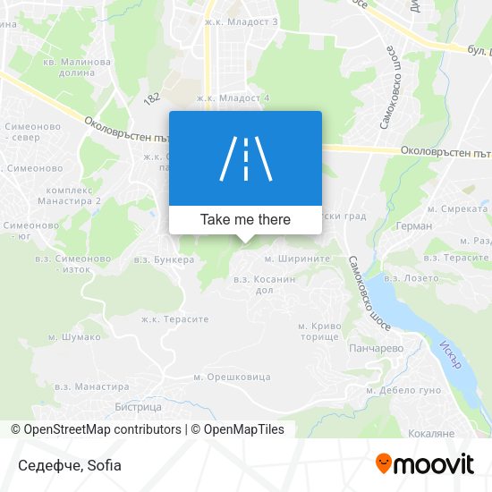 Седефче map