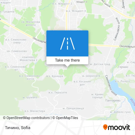 Карта Тичино