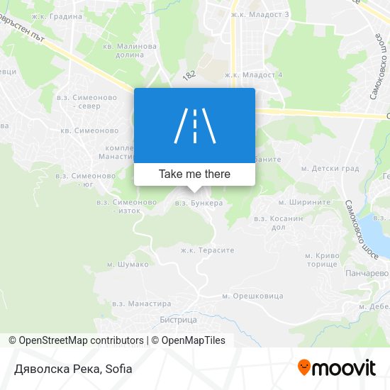 Карта Дяволска Река