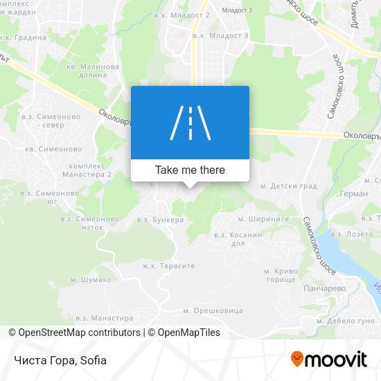 Чиста Гора map