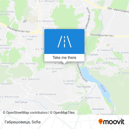 Габрешовица map