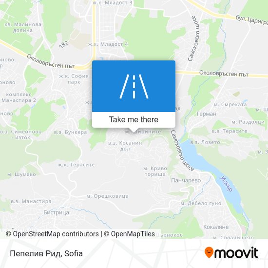 Пепелив Рид map