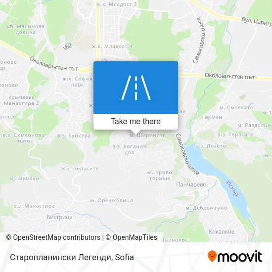 Карта Старопланински Легенди