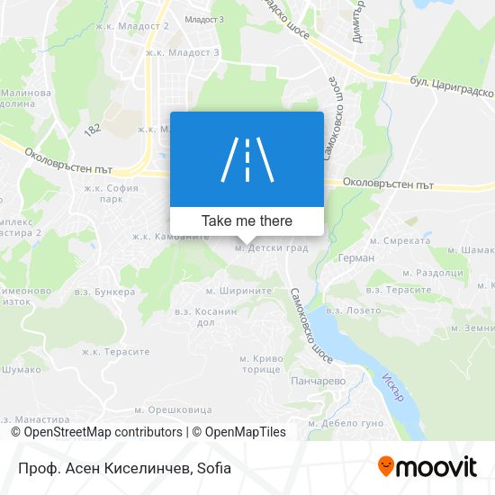 Карта Проф. Асен Киселинчев