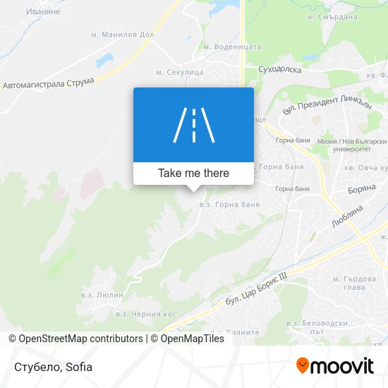 Стубело map
