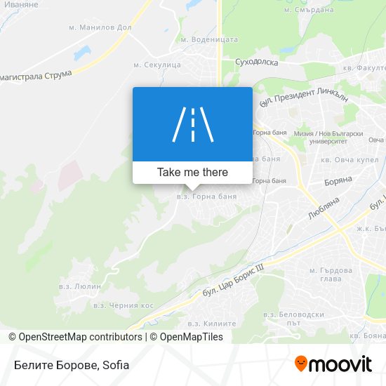 Белите Борове map