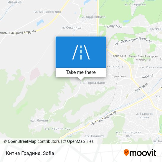 Китна Градина map