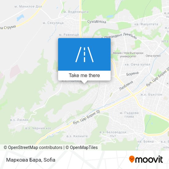 Маркова Бара map