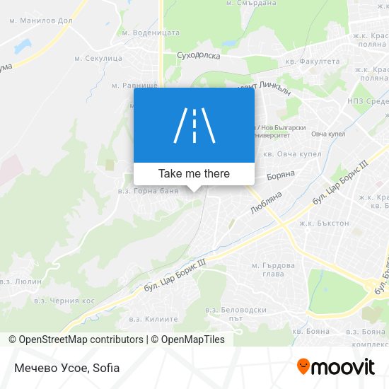 Мечево Усое map