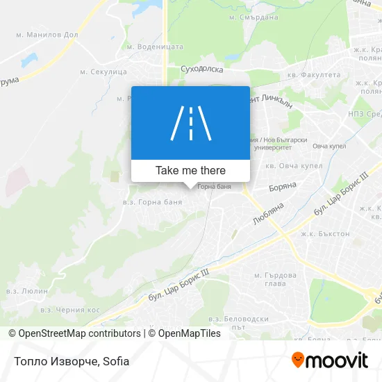Карта Топло Изворче