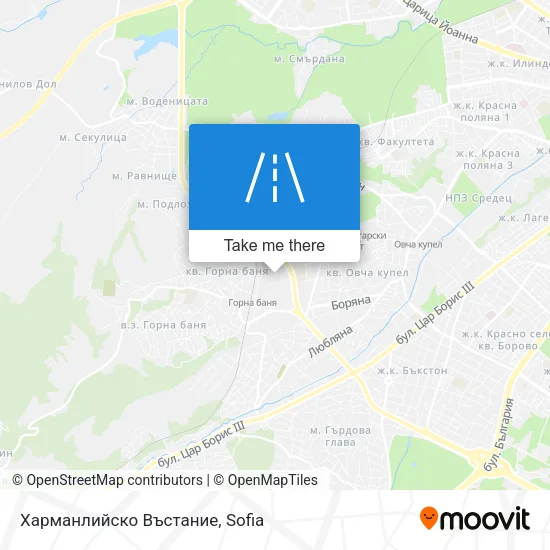Карта Харманлийско Въстание