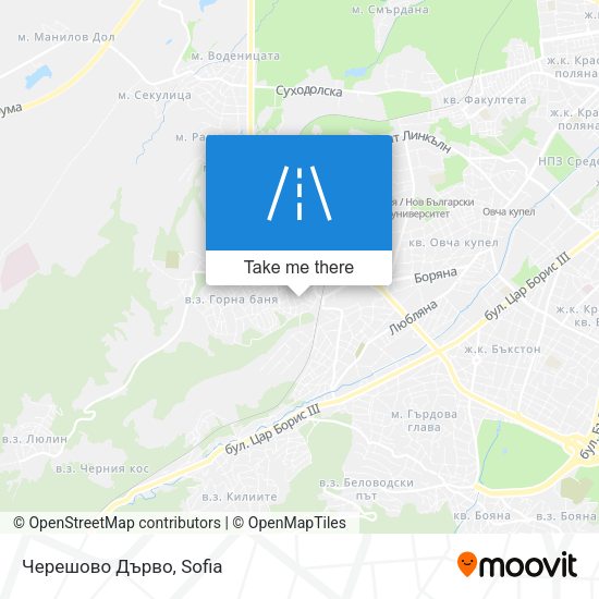 Черешово Дърво map