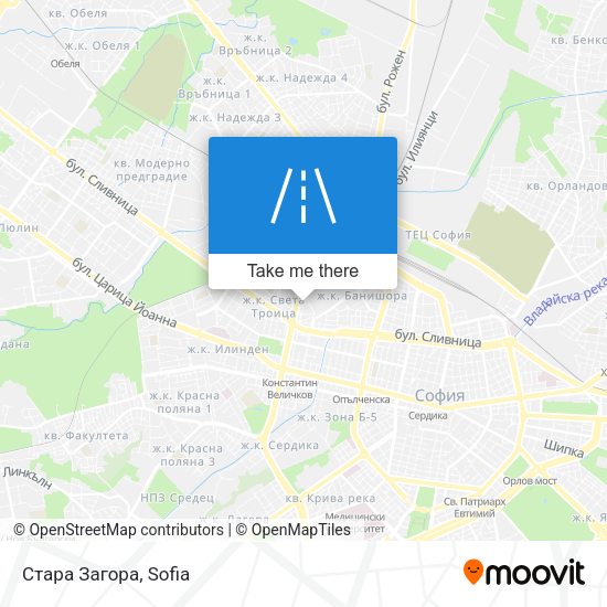 Стара Загора map