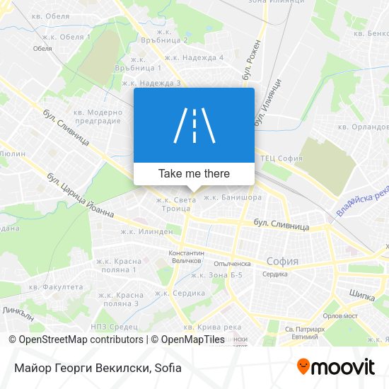 Майор Георги Векилски map