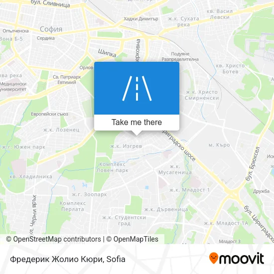 Карта Фредерик Жолио Кюри