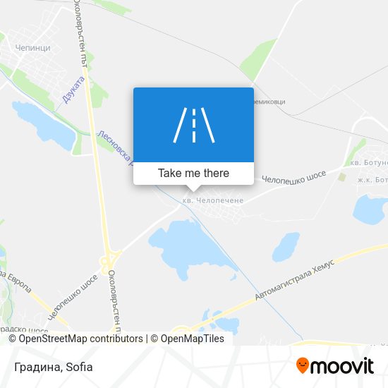 Градина map