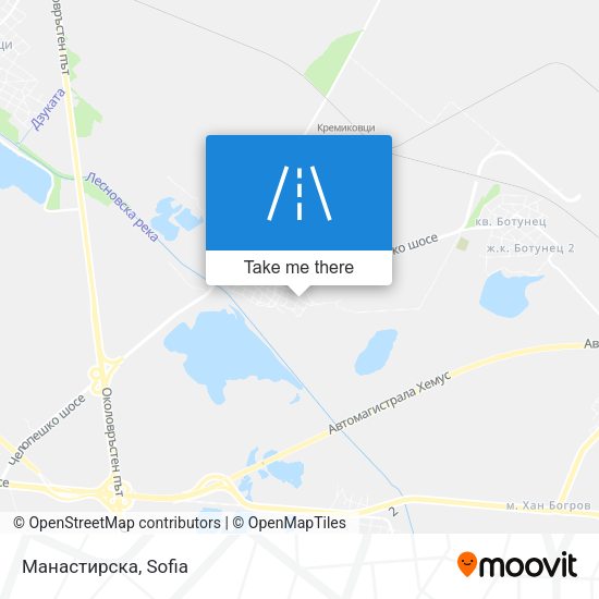 Манастирска map