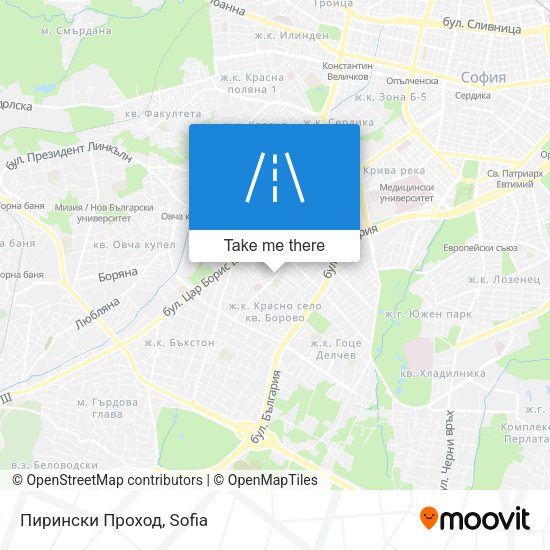 Пирински Проход map