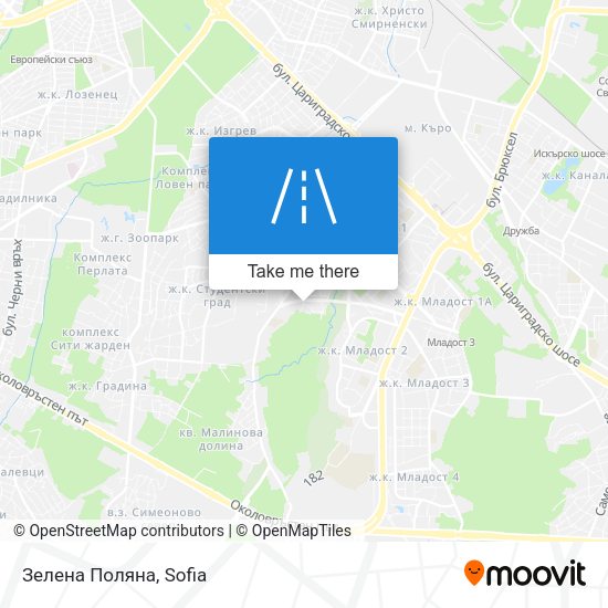 Зелена Поляна map