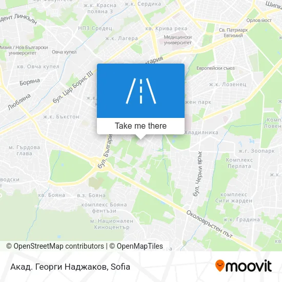Акад. Георги Наджаков map