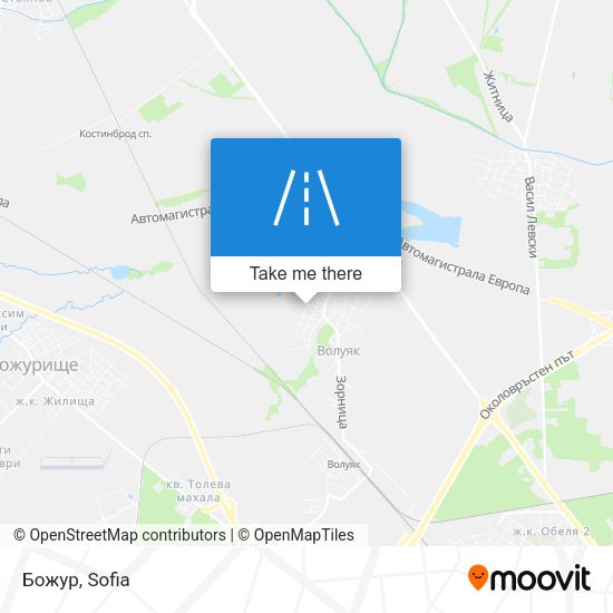 Божур map