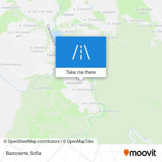 Валозите map