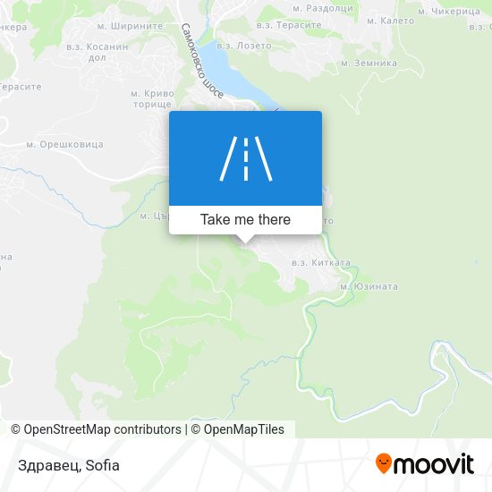 Здравец map