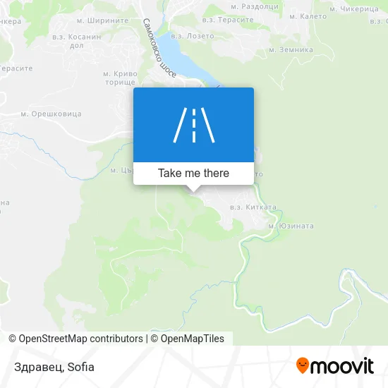 Карта Здравец