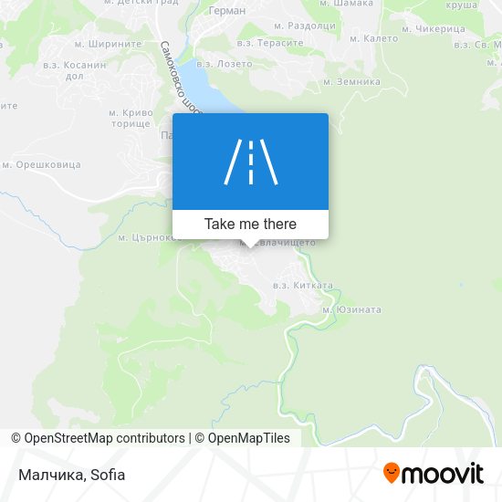 Малчика map