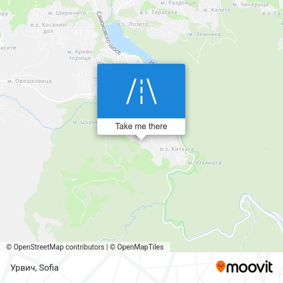 Урвич map