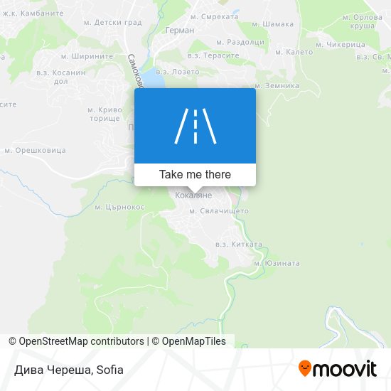 Дива Череша map