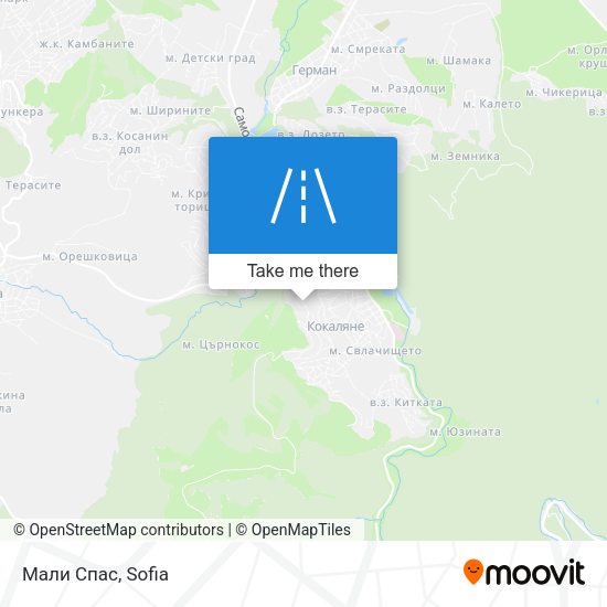 Мали Спас map