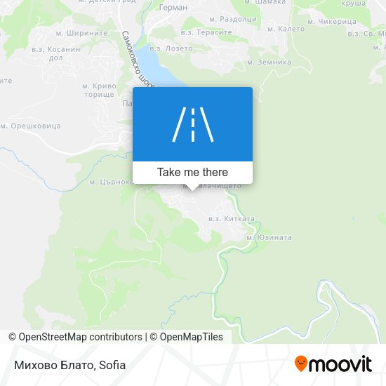 Михово Блато map