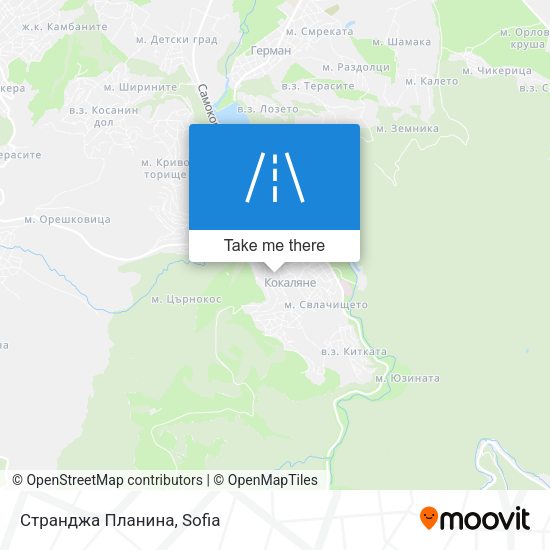 Странджа Планина map