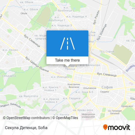 Карта Секула Детенце