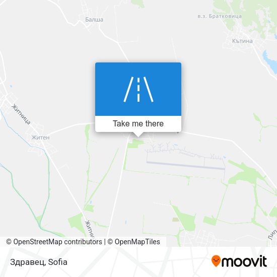 Карта Здравец