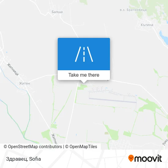 Здравец map