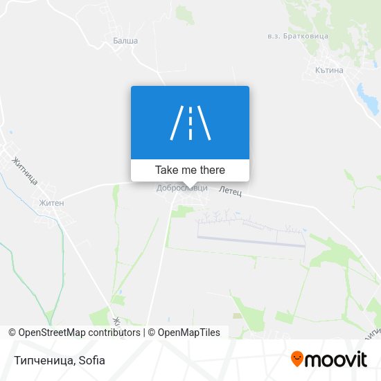 Типченица map