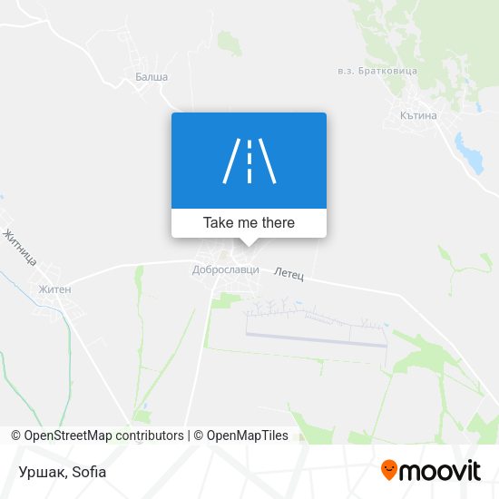 Уршак map