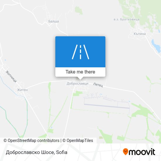 Карта Доброславско Шосе