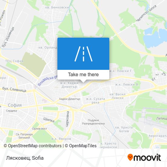 Лясковец map