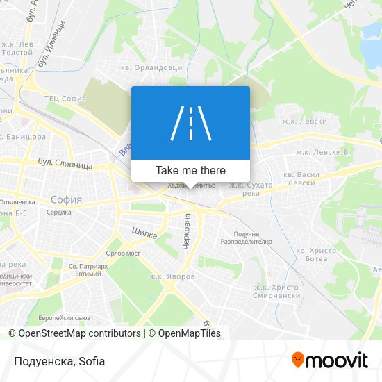 Карта Подуенска