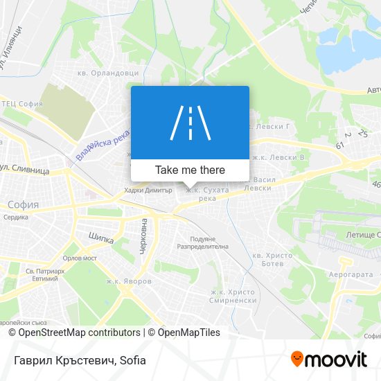 Карта Гаврил Кръстевич