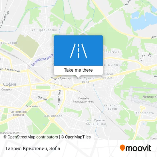 Карта Гаврил Кръстевич