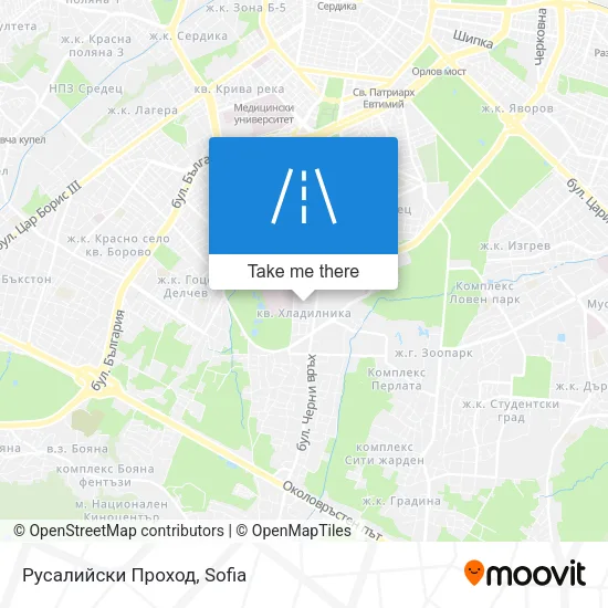 Карта Русалийски Проход