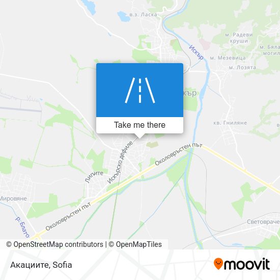 Карта Акациите
