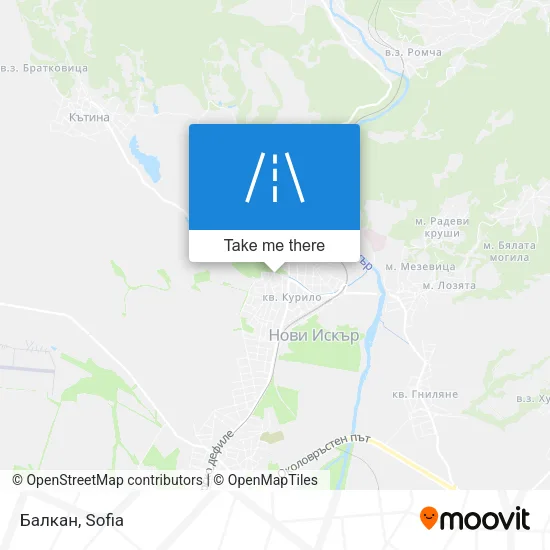 Карта Балкан