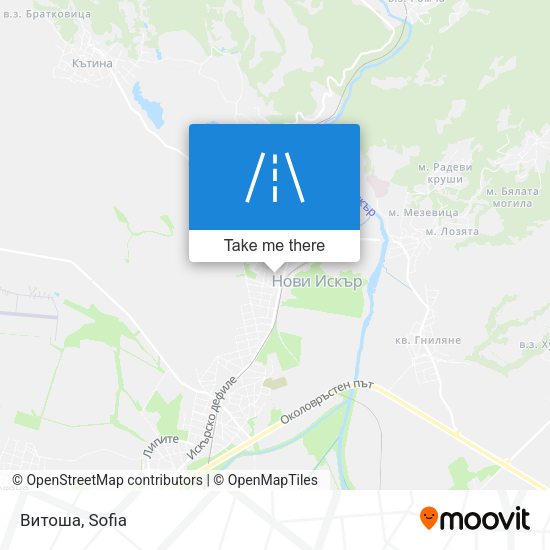 Карта Витоша