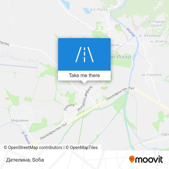 Детелина map