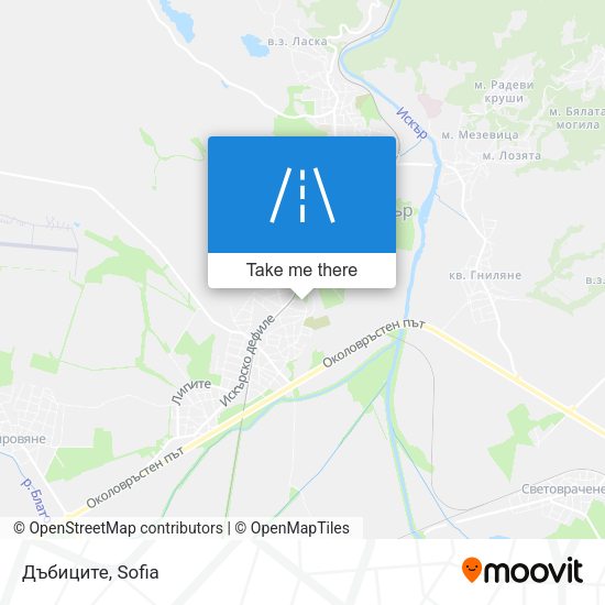 Дъбиците map